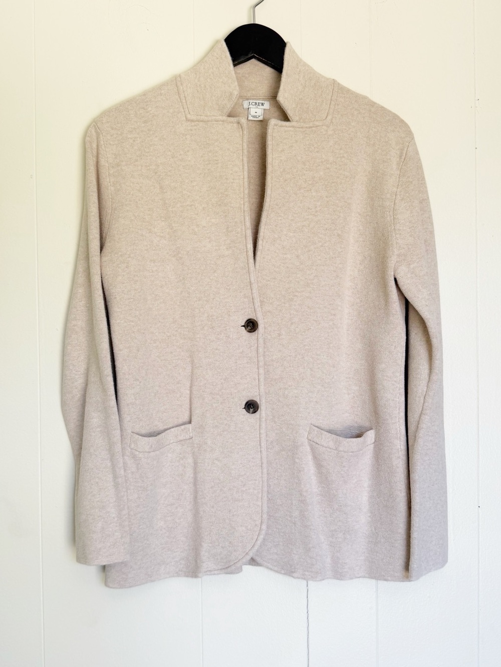 J. CREW FACTORY Sweater Blazer Oatmeal Medium